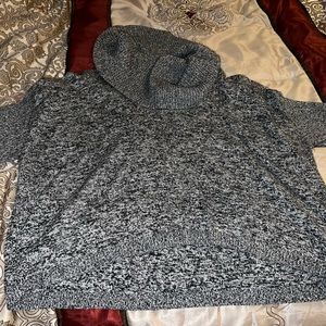 Grey/black sweater, great for winter with tights and cute booties